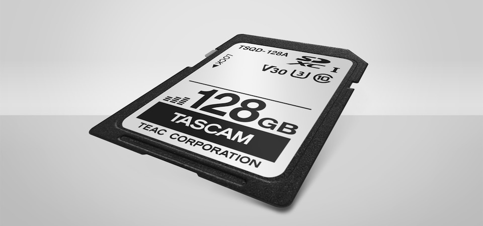 Tascam发布TSQD-128A SD卡